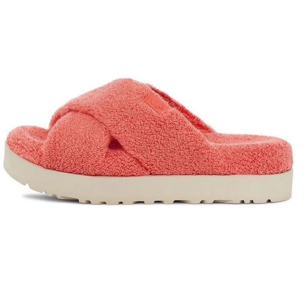 NWT UGG Sugar Cross-Slide Fuzzy Slippers